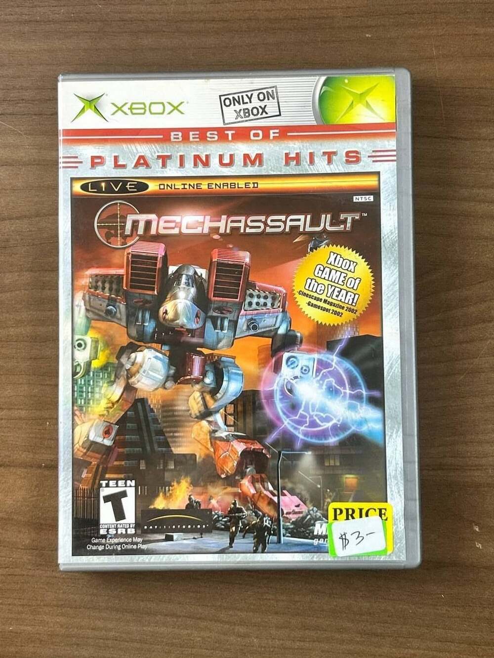 MechAssault Platinum Hits Original Xbox 2002 Complete w/ Manual CIB